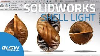 How to Model a Stunning Shell Light in SOLIDWORKS  (Using Only 5 Features!)