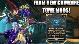 How To Farm Warframes New Grimoire And Tome Mods! Absolutely Broken!