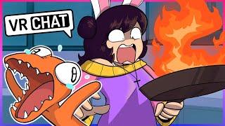 Teaching ORANGE how to COOK in VRChat!