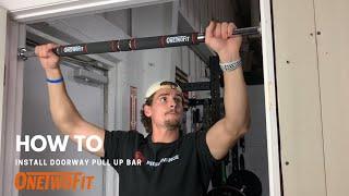 Installation: Pull up bar  Doorway HK664 | ONETWOFIT