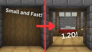 How to Make an EASY 3x3 Piston Door in Minecraft