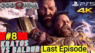 God of War 4: Baldur vs Kratos EPIC Final Boss Fight  | 4K HDR Gameplay"