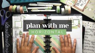 PLAN WITH ME :: Horizontal Layout Weekly Setup in a Classic Happy Planner :: O Christmas Tree