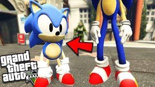 The BABY SONIC the HEDGEHOG saves his DAD (GTA 5 Mods)