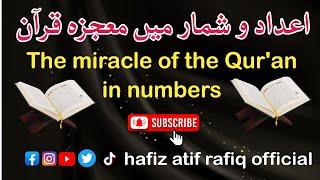 The miracle of the Qur'an in numbers | the miracle of the quran | the greatest miracle of the quran