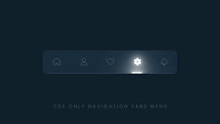 CSS Only Navigation Tabs with Sliding Menu Indicator