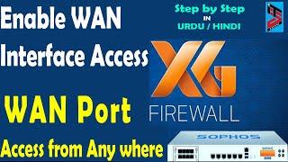 How Enable HTTPS Access on the WAN Interface in Sophos XG Firewall
