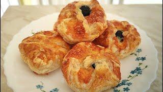 Olive BITES | CHEESY OLIVES | puff PASTRY recipe | cooking food