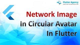 How to Set Network Image In Circular Avatar In Flutter ?