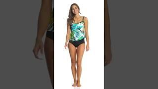 Maxine Palm Beach Faux Tankini One Piece Swimsuit | SwimOutlet.com