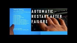 Disable Automatic Restart After Failure Windows 10