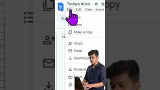 How to convert google docs in pdf? #shortsvideo #googledocstutorial