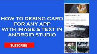 How to design cards in android using material design cardview (with source code)