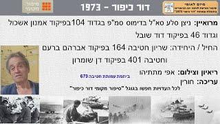 ניצן סלע סא"ל בדימוס סמ"פ בגדוד 104בפיקוד אמנון אשכול וגדוד 46 בפיקוד דוד שובל מלחמת יום הכיפורים