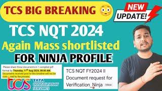 TCS Ninja Profile Candidate Good News | TCS NQT Interview Result | Document Verification, Mass OL,JL