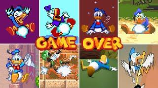 Evolution Of Donald Duck Death Animation & Game Over (1991 - 2023)