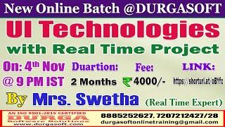 UI TECHNOLOGIES Online Training @ DURGASOFT