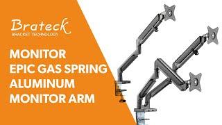 Brateck MONITOR EPIC GAS SPRING ALUMINUM MONITOR ARM (LDT37-C0xx Series)