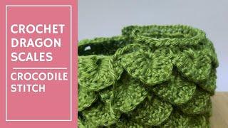 Crochet Crocodile Stitch / Dragon Scales PLUS Free Pattern Download