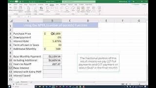 Pay Off Your Mortgage Loan Faster with Excel NPER Function