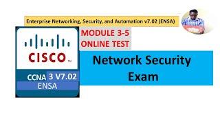 CCNA3 Exam | Network Security Exam | Module 3-5 Exam and Answers