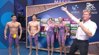 MIXED 4X100M MEDLEY RELAY FINAL   WORLD CHAMPIONSHIPS FUKUOKA 2023