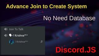 Join To Create VC Discord.JS | Private Voice Channel Generator System | Discord.JS Tutorials 2022