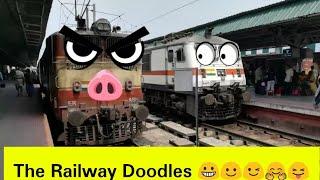 The Railway Doodles - Stories of WAP4 WAP7 WAG7 EMU WDM3A