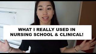 WHAT I REALLY USED FOR NURSING SCHOOL & CLINICAL | STYLES BY NGOC