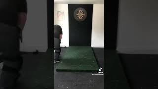  Dart Board in the Man Cave … #darts #oche #teirnanmccorkell #howto #tips #google #search