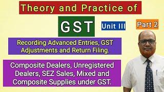 Theory and Practice of GST I Recording Advance Entries, GST Adjustment & Return Filing I Part 2 I