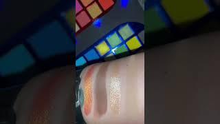 Swatches of the XX Revolution x The Matrix palette’s red side.