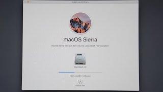 macOS Sierra Neu Installieren bzw. Formatieren (Clean Install) 2016