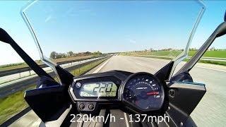 Yamaha XJ6 F Top speed 220km/h, 137mph