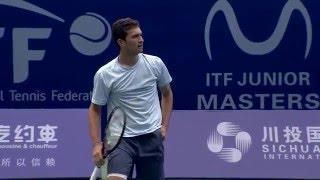 The boys of the 2016 ITF Junior Masters in practice