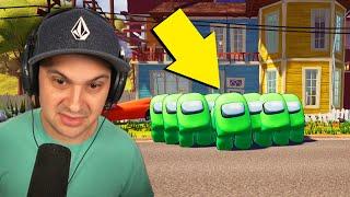 My AMONG US neighbor got CLONED... | Hello Neighbor