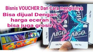 ide bisnis konter wajib tau cara mengisi voucher kosong bisa dijual eceran dan grosir #tutorial