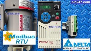 DVP 14SS2 "Modbus RTU" PowerFlex 525 VFD