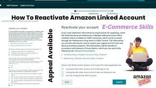 How To Reactivate Amazon Linked Account | How To Resolve Amazon Linked Account Issue Account Linking