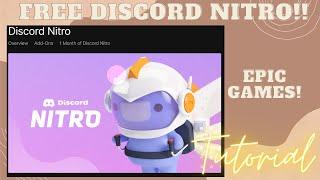 FREE DISCORD NITRO | EPIC GAMES | TUTORIAL | ENDING IN 13 JUNE