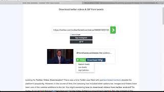 Twitter Video Downloader - Download twitter videos & GIF from tweets