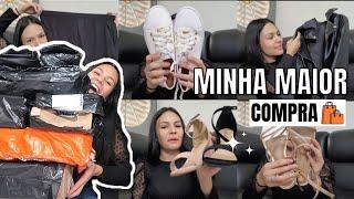 MAIOR COMPRA da SHOPEE  ROUPAS e CALÇADOS | Kétlin Carolliny 