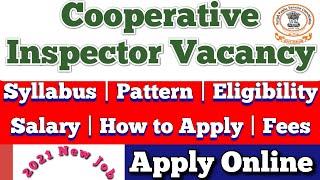 PPSC Cooperative Inspector Recruitment 2021 | Punjab Cooperative Inspector Vacancy, Syllabus, Salary