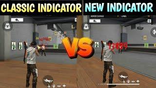 Damage Indicator New Vs Classic  | Which Is Best For Headshot | Free Fire Headshot Tips Ob36
