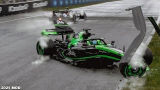 F1 2024 REALISTIC CRASHES  #1 - 2024 mod