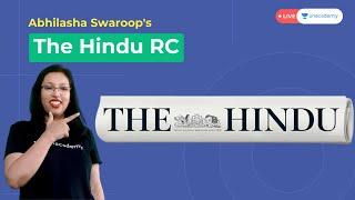 The Hindu RC | Abhilasha Swarup | Unacademy CAT-alyst for MBA Exam Preparation