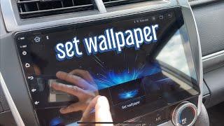 Changing Wallpaper on Your Android Headunit