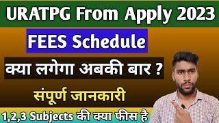 URATPG 2023 Fees detail || URATPG Fees Schedule || RU PG Entrance Exam Fees 2023 || PG entrance exam