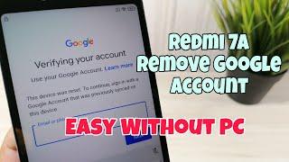 Final Method!!! Xiaomi Redmi 7A (M1903C3EG), Remove Google Account, Bypass FRP. Without PC!!!