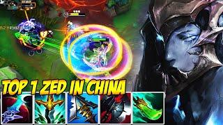 WILD RIFT CHINA TOP 1 ZED - THIS ZED IS A MONSTER! BEST ZED EVER